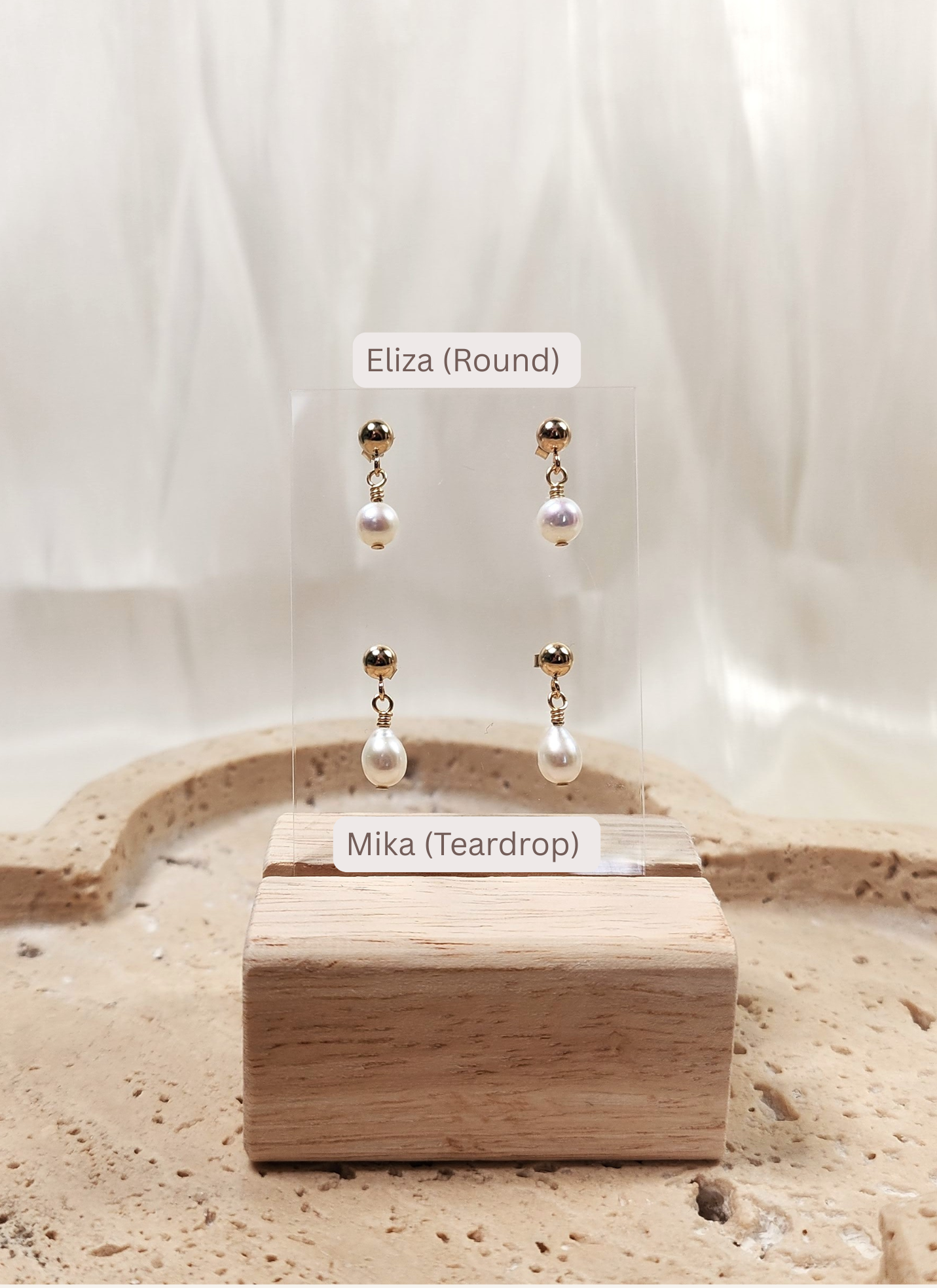 Eliza Pearl Drop Earrings