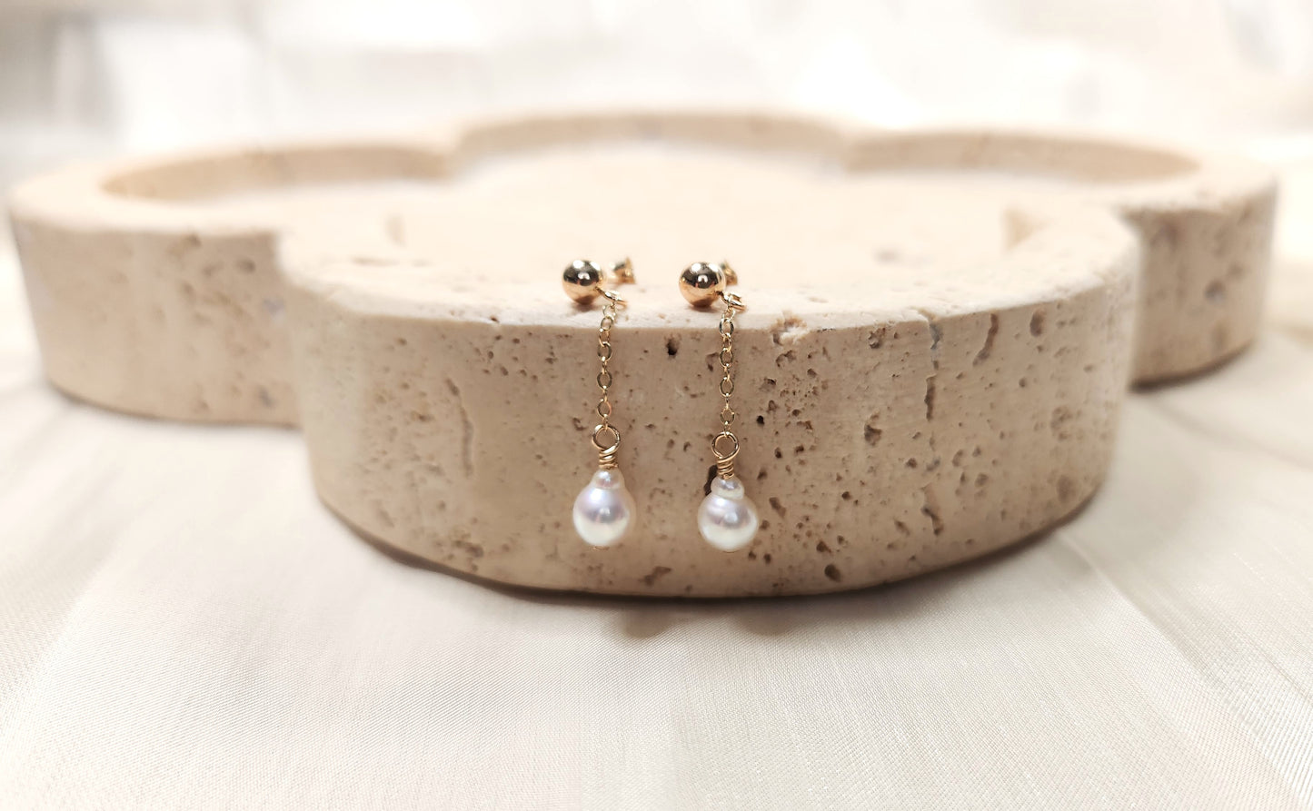 Mika Pearl Dangle Earrings