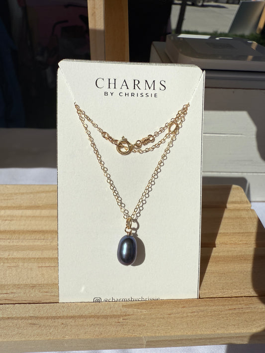 Black Pearl Necklace