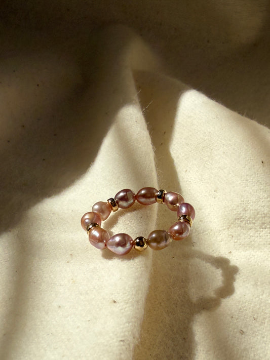 Stretch Pearl Rings
