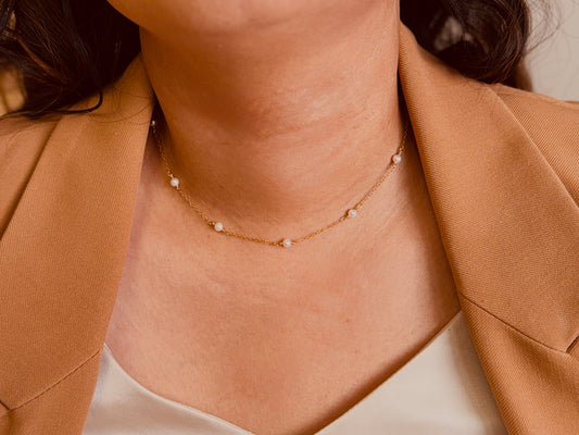 Eliza Pearl Choker Necklace